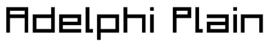 Adelphi Plain Font