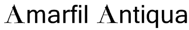 Amarfil Antiqua Font