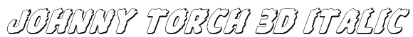 Johnny Torch 3D Italic Font