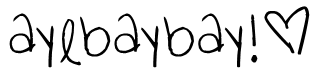 ayebaybay!® Font