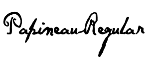 Papineau Regular Font