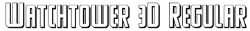 Watchtower 3D Regular Font