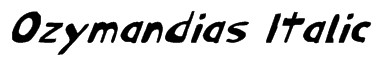Ozymandias Italic Font
