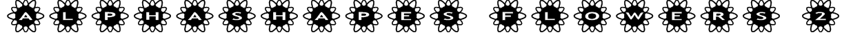 AlphaShapes flowers 2 Font