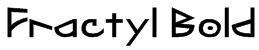 Fractyl Bold Font