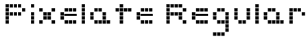 Pixelate Regular Font