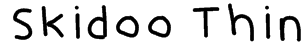 Skidoo Thin Font
