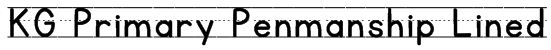 KG Primary Penmanship Lined Font