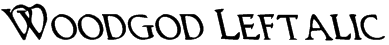 Woodgod Leftalic Font