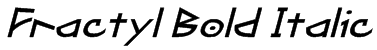 Fractyl Bold Italic Font