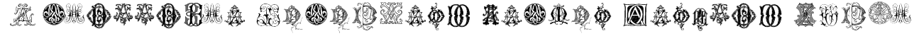 Intellecta Monograms Random Samples Eight Font