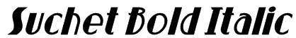 Suchet Bold Italic Font