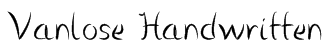Vanlose Handwritten Font