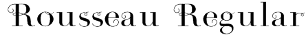 Rousseau Regular Font