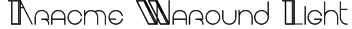 Aracme Waround Light Font