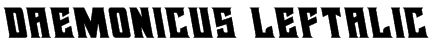 Daemonicus Leftalic Font