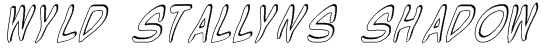 Wyld Stallyns Shadow Font