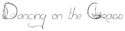 Dancing on the Grass Font