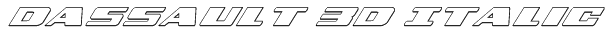 Dassault 3D Italic Font
