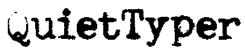 QuietTyper Font