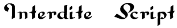 Interdite Script Font