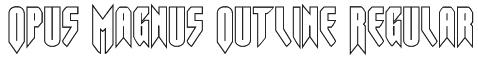 Opus Magnus Outline Regular Font