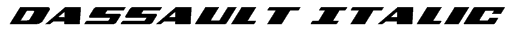 Dassault Italic Font
