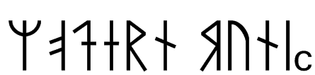 Modern Runic Font