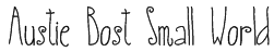 Austie Bost Small World Font