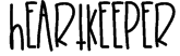 HeartKeeper Font