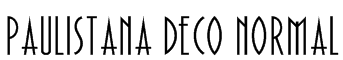 Paulistana Deco Normal Font