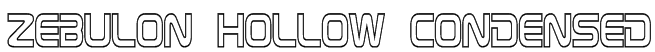 Zebulon Hollow Condensed Font