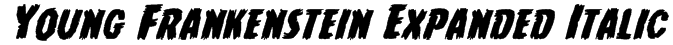 Young Frankenstein Expanded Italic Font