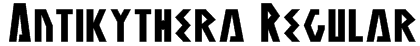 Antikythera Regular Font
