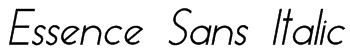 Essence Sans Italic Font