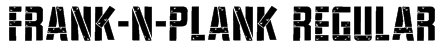 Frank-n-Plank Regular Font