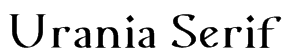 Urania Serif Font
