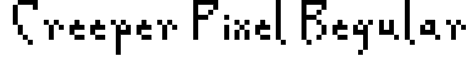 Creeper Pixel Regular Font