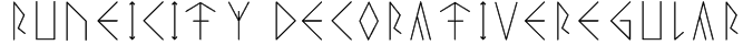Runeicity DecorativeRegular Font