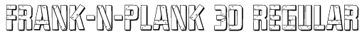 Frank-n-Plank 3D Regular Font