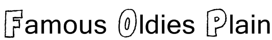 Famous Oldies Plain Font