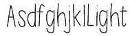 AsdfghjklLight Font