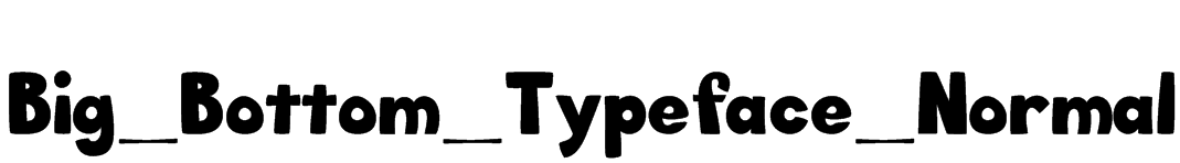 Big_Bottom_Typeface_Normal Font