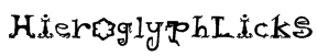 HieroglyphLicks Font