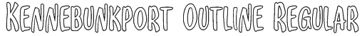 Kennebunkport Outline Regular Font