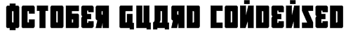 October Guard Condensed Font