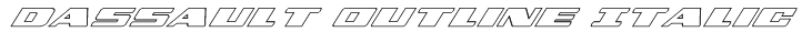 Dassault Outline Italic Font