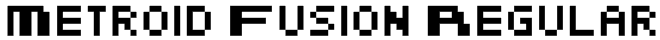 Metroid Fusion Regular Font