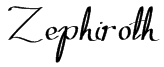 Zephiroth Font