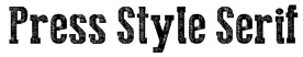 Press Style Serif Font